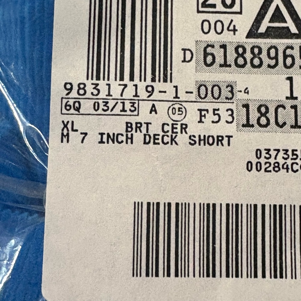 New Lands' End Blue Deck Short - Picture 6 of 6